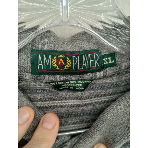 Am A Player Brand Hilton Head Island Men's Golf Polo Size XXL 100% Cotton Gray - Picture 4 of 16